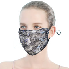 Masque en dentelle Protection à la mode, respirant et rafraîchissant en été