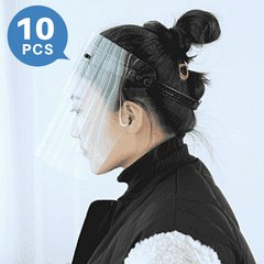 Écran facial léger pour la protection des yeux et du visage réglable(10 PCS)